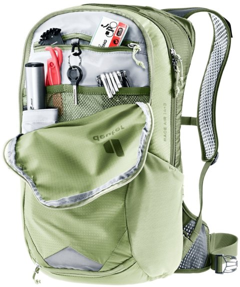 Plecak rowerowy Deuter Race Air 14 + 3, mineral/glove