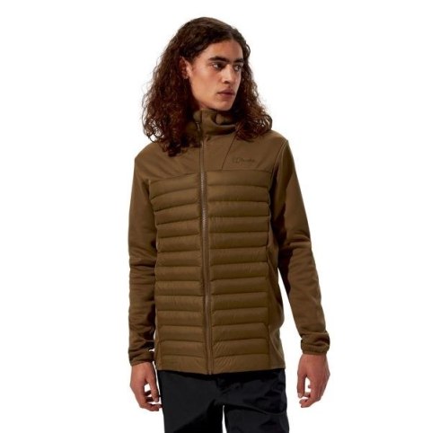 Kurtka hybrydowa męska Berghaus Vaskye Hooded Hybrid Jacket roz. L brązowa