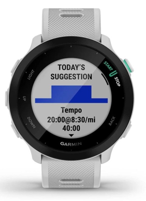 Zegarek Garmin Forerunner 55, 42mm MIP White