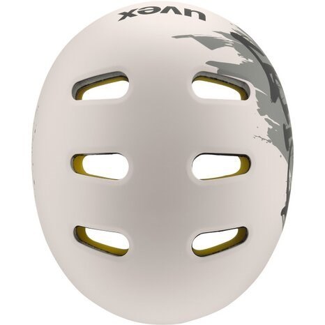 Kask rowerowy dziecięcy UVEX Kid 4 Style MIPS, dirt warm grey
