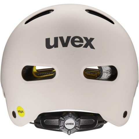 Kask rowerowy dziecięcy UVEX Kid 4 Style MIPS, warm grey matt