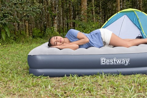 Materac Dmuchany Queen 2-Osobowy Bestway 6716T 152x203 Pompka Akumulatorowa USB