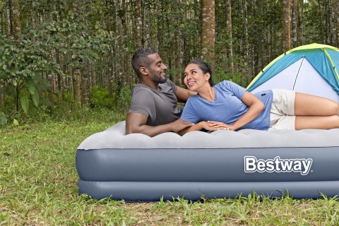 Materac Dmuchany Queen 2-Osobowy Bestway 6716T 152x203 Pompka Akumulatorowa USB