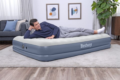 Materac Dmuchany Queen 2-Osobowy Bestway 6716T 152x203 Pompka Akumulatorowa USB