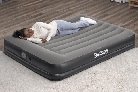 Materac Dmuchany Queen 2-Osobowy Bestway 671BU 152x203 Pompka USB Poduszka