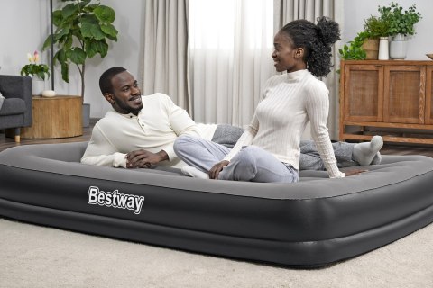 Materac Dmuchany Queen 2-Osobowy Bestway 671BU 152x203 Pompka USB Poduszka