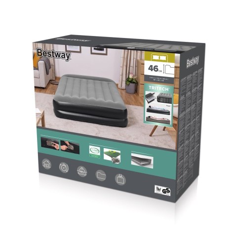 Materac Dmuchany Queen 2-Osobowy Bestway 67403152x203x46 Pompka 230V Tritech