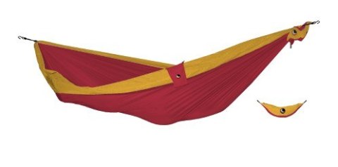 Hamak 1-osobowy Ticket To The Moon Original Hammock Bordowo-Żółty do 200 kg