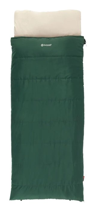 Śpiwór Prostokątny Outwell Contour Prime Left 220 cm 7°C Camping Zielony