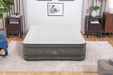 Materac Dmuchany Queen Bestway 69050 152x203 Fortech Pompka Elektryczna 350 kg
