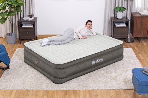 Materac Dmuchany Queen Bestway 69050 152x203 Fortech Pompka Elektryczna 350 kg