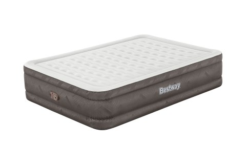 Materac Dmuchany Queen Bestway 69050 152x203 Fortech Pompka Elektryczna 350 kg