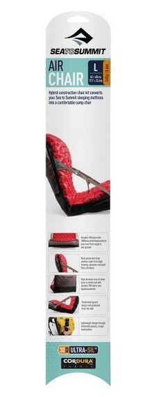 Pokrowiec na materac zmieniający w fotel Sea To Summit Air Chair Regular Czarno-Limonkowy (450 mm)
