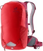Plecak Rowerowy Deuter Race 8 Cherry Masala 8L Airstripes Pokrowiec