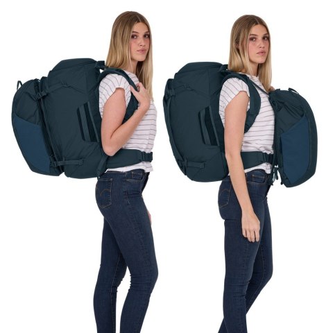 Plecak Turystyczny Thule Landmark 60L + Plecak 20L (2 w 1) Podróżny Niebieski