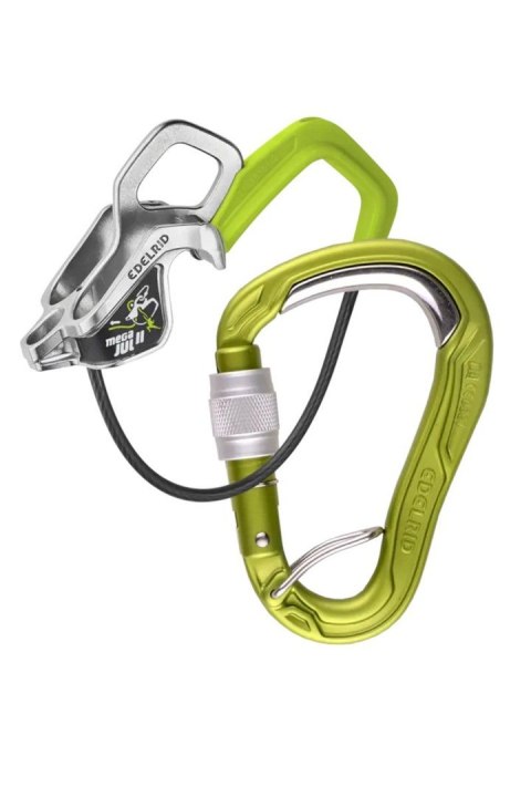 Zestaw asekuracyjny Edelrid Mega Jul Belay Kit z karabinkiem Strike Screw