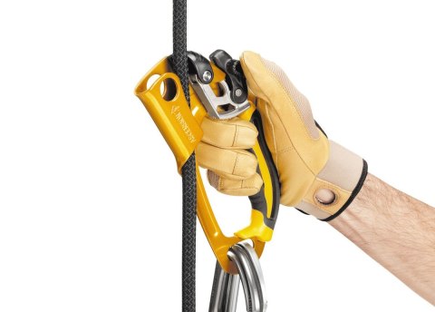 Przyrząd zaciskowy prawy Petzl Ascension Czarno-Żółty (Right)