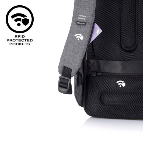 Plecak antykradzieżowy XD Design Bobby Hero XL 21,5 l Szary