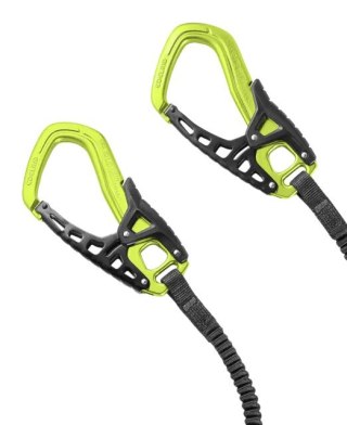 Lonża na via ferraty z krętlikiem Edelrid Cable Comfort Tri Czarno-Zielona