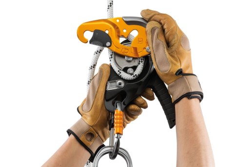 Przyrząd zjazdowy ze wspomaganym hamowaniem Petzl RIG Czarny (Black)
