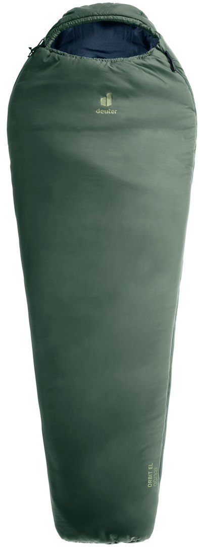 Deuter Orbit EL 0C/32F Dorosły Śpiwór typu mumia Tkanina, Polietylenosulfon (PES), Ripstop Zielony