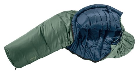 Deuter Orbit EL 0C/32F Dorosły Śpiwór typu mumia Tkanina, Polietylenosulfon (PES), Ripstop Zielony