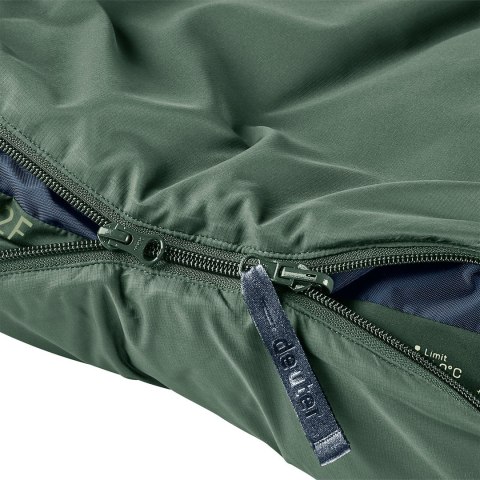 Deuter Orbit EL 0C/32F Dorosły Śpiwór typu mumia Tkanina, Polietylenosulfon (PES), Ripstop Zielony