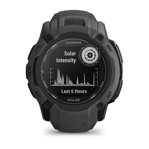 Garmin Instinct 2X Solar 2,79 cm (1.1") MIP 50 mm Cyfrowy 176 x 176 px Ekran dotykowy Grafitowy GPS