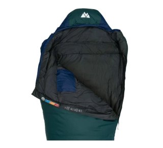 Śpiwór puchowy Volven Polaris Evo 215 cm zielony prawy
