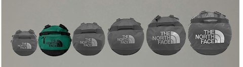 The North Face OS sportowa torba 50 l Nylon, Poliester Czarny, Zielony