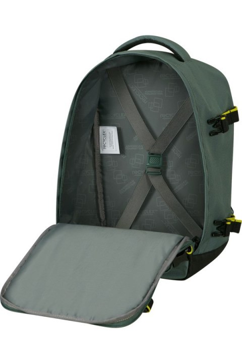 American Tourister Take2cabin S plecak Plecak turystyczny Zielony Przetworzony politereftalan etylenu (rPET)