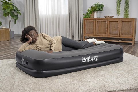 Bestway 671BT dmuchany materac Pojedynczy materac Czarny, Szary Unisex