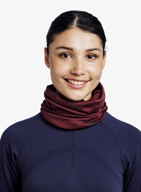 Komin BUFF Merino Lightweight 125 g/m² granatowy damski