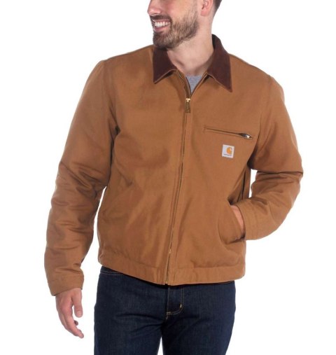 Kurtka męska zimowa Carhartt Duck Detroit Jacket Brązowa Rozmiar L