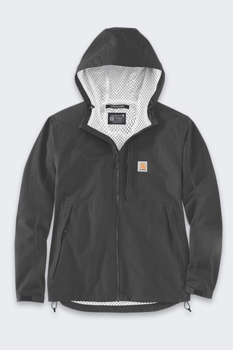 Kurtka męska przeciwdeszczowa Carhartt Monterey Storm Defender Czarna Rozmiar L