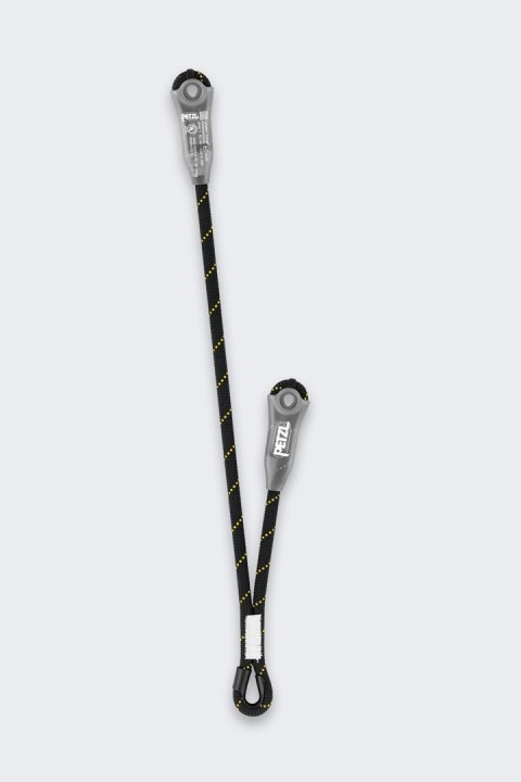 Lonża do prac na wysokości asymetryczna Petzl Jane-Y 60/30 cm Żółto-Czarna