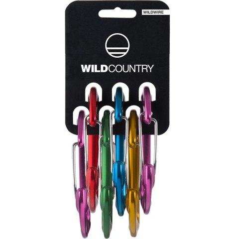 Zestaw karabinków drucianych Wild Country Wildwire Rack 6-Pack Wielokolorowy