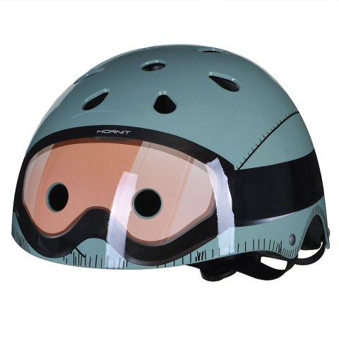 Kask dziecięcy Hornit Military M 53-58 cm zielony
