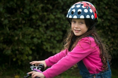 Kask dziecięcy Hornit Polka Dot M 53-58 cm