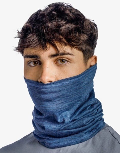 Komin BUFF Merino Lightweight 125 g/m² niebieski