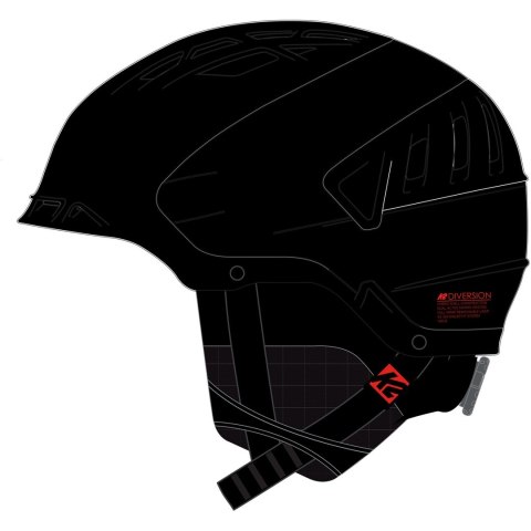 Kask narciarski snowboardowy męski K2 Diversion 51-55 cm czarny