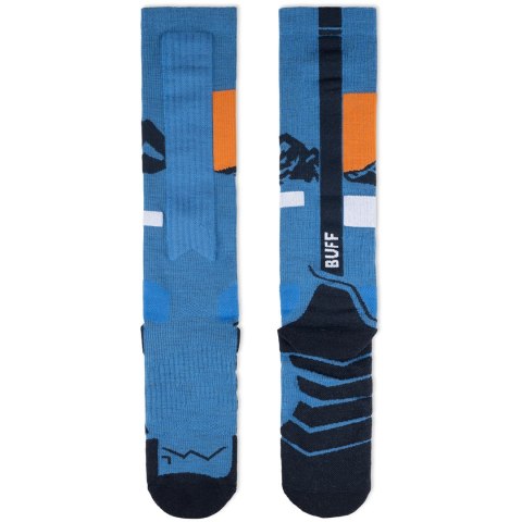 Skarpety BUFF Merino Heavyweight trekkingowe L 42-44 niebieskie
