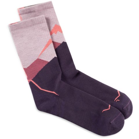 Skarpety BUFF Merino Lightweight Crew trekkingowe L 42-44 różowe