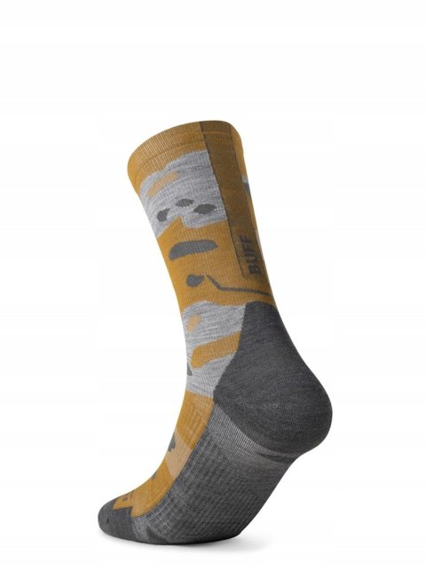 Skarpety BUFF Merino Lightweight Crew trekkingowe L 42-44 khaki
