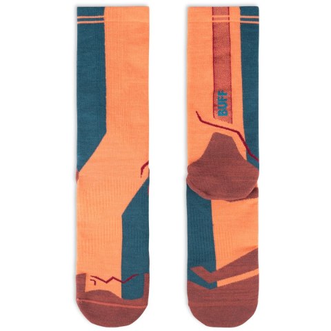 Skarpety BUFF Merino Lightweight Crew trekkingowe L 42-44 flamingo