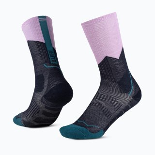 Skarpety BUFF Merino Midweight Crew trekkingowe L 42-44 fioletowe
