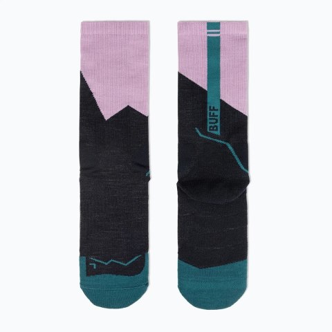 Skarpety BUFF Merino Midweight Crew trekkingowe L 42-44 fioletowe