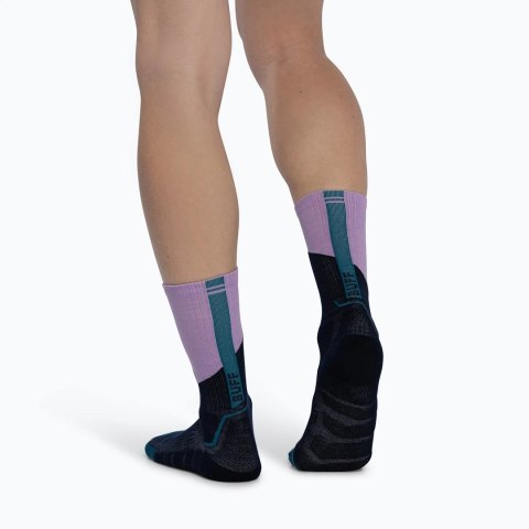 Skarpety BUFF Merino Midweight Crew trekkingowe L 42-44 fioletowe