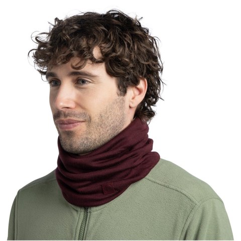 Chusta wielofunkcyjna BUFF Merino Heavyweight - SOLID GARNET