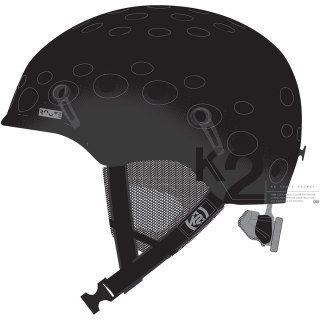 Kask narciarski snowboardowy męski K2 Route 51-55 cm czarny